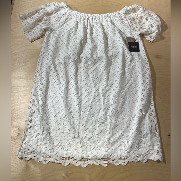 Rafaella White Eyelet Lace Dress 2X (FV) - Picture 4 of 12